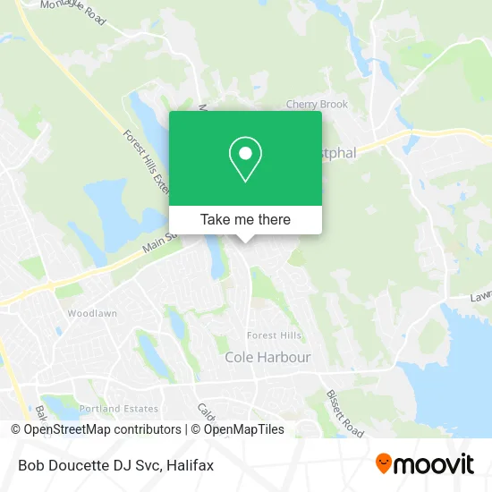 Bob Doucette DJ Svc map