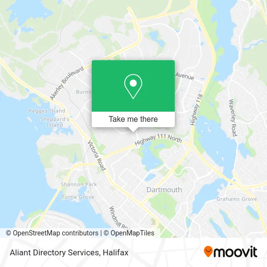 Aliant Directory Services map