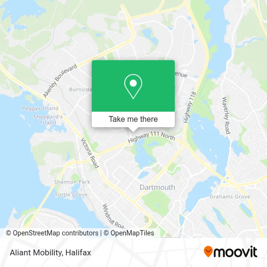 Aliant Mobility map