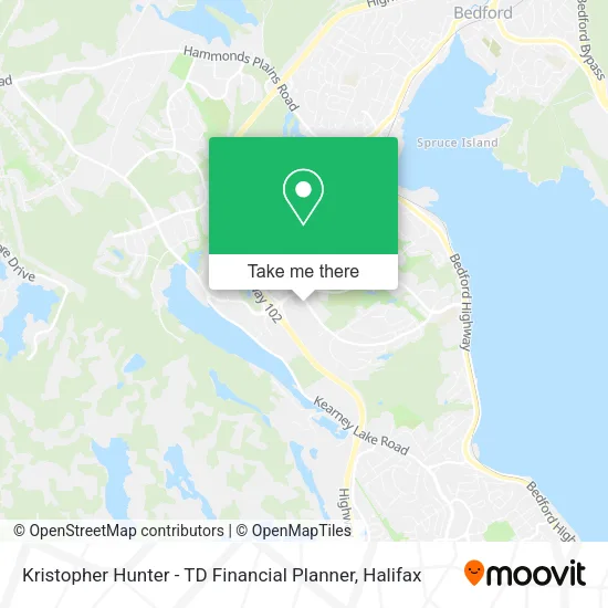 Kristopher Hunter - TD Financial Planner map