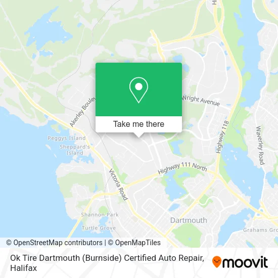 Ok Tire Dartmouth (Burnside) Certified Auto Repair map
