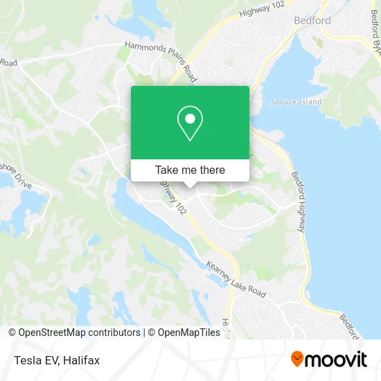 Tesla EV map