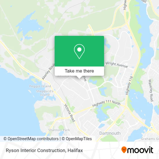 Ryson Interior Construction map