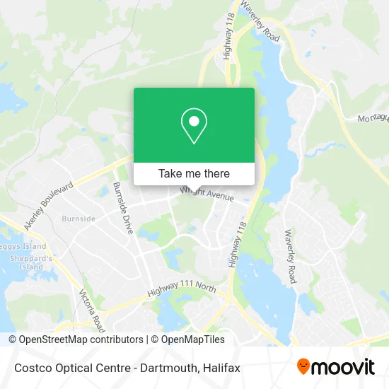 Costco Optical Centre - Dartmouth map
