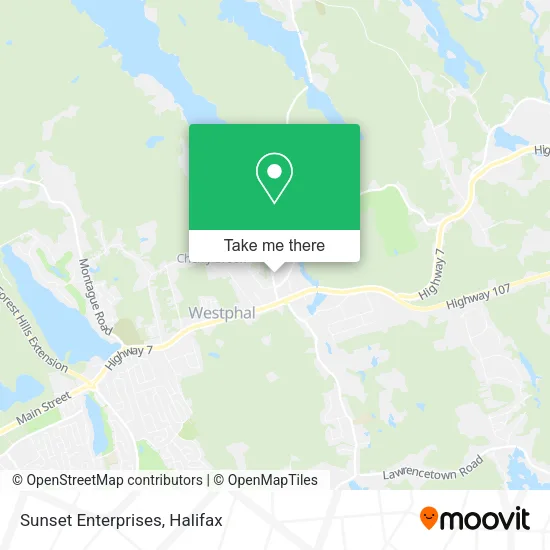 Sunset Enterprises map