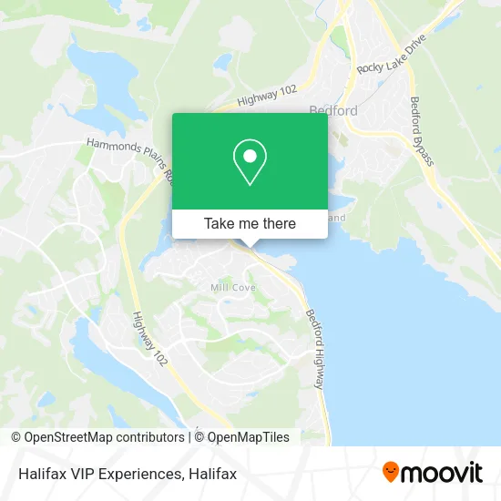 Halifax VIP Experiences map