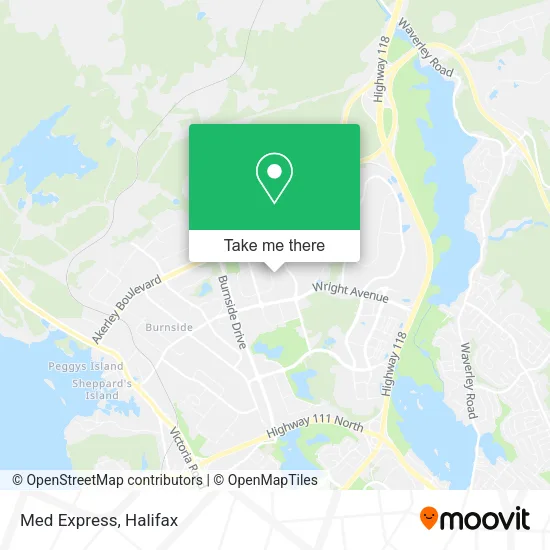 Med Express map