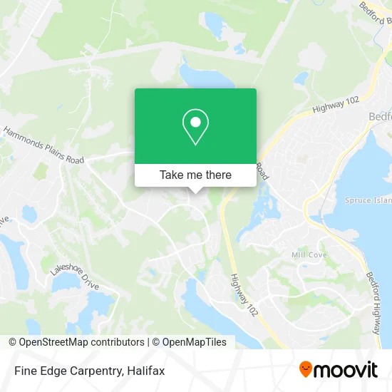 Fine Edge Carpentry map