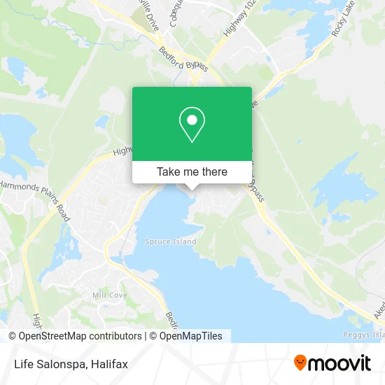 Life Salonspa map
