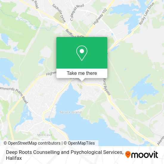 Deep Roots Counselling and Psychological Services map