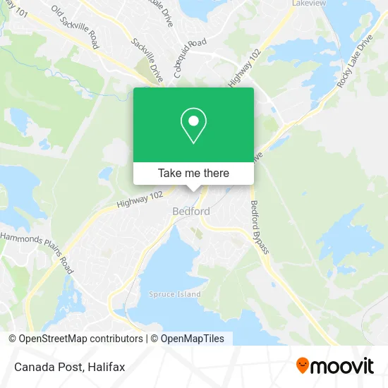Canada Post map