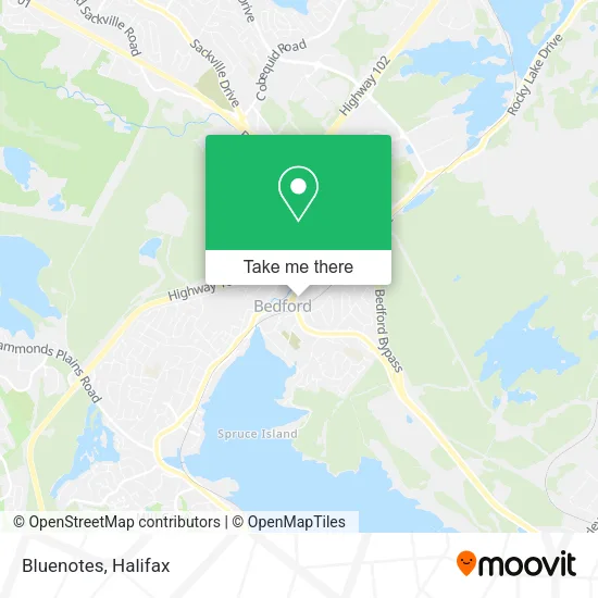 Bluenotes map