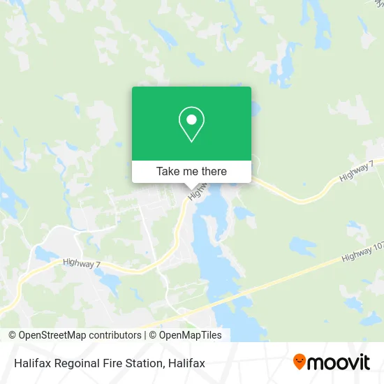 Halifax Regoinal Fire Station map