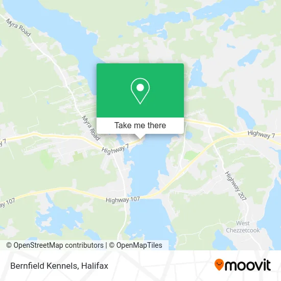 Bernfield Kennels map