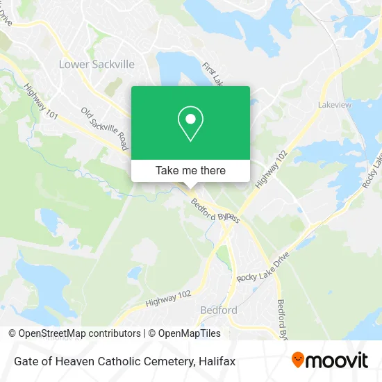 Gate of Heaven Catholic Cemetery plan