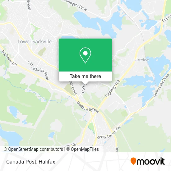 Canada Post map