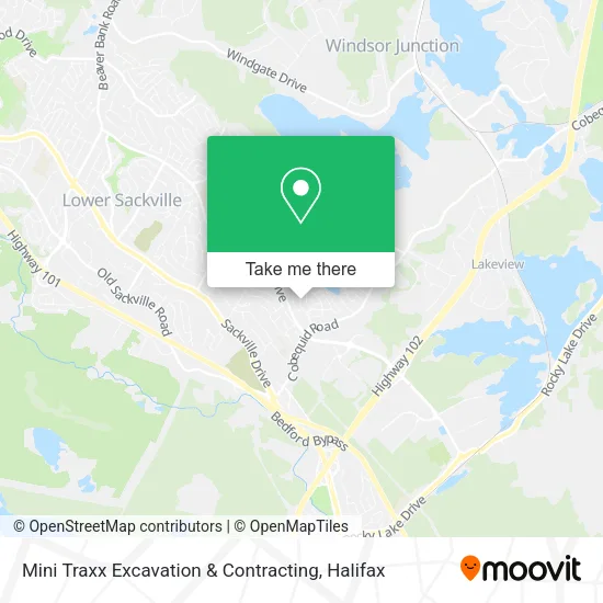 Mini Traxx Excavation & Contracting map