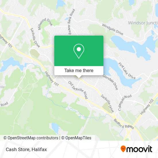 Cash Store map