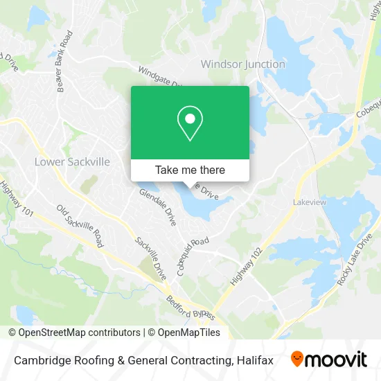 Cambridge Roofing & General Contracting map