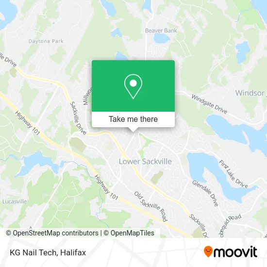 KG Nail Tech map