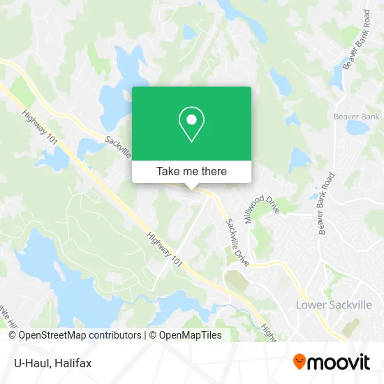 U-Haul map