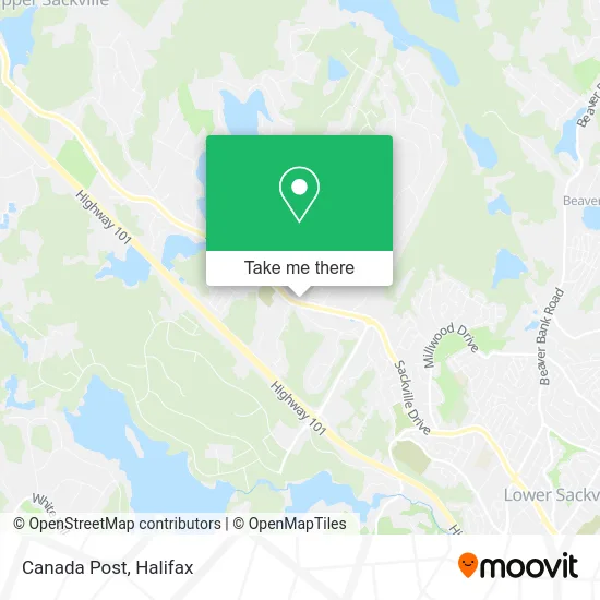 Canada Post map