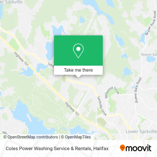 Coles Power Washing Service & Rentals map