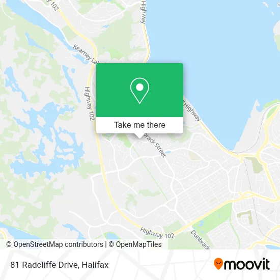 81 Radcliffe Drive map