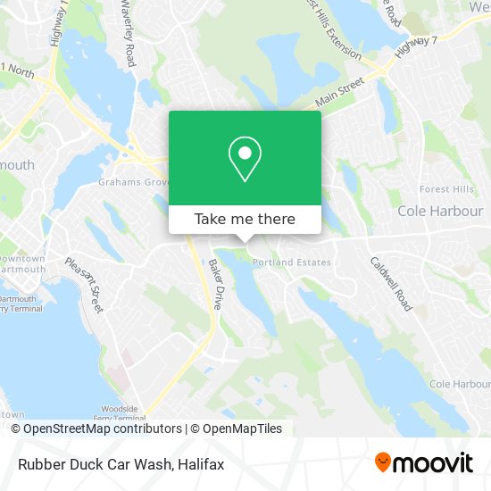 Rubber Duck Car Wash map