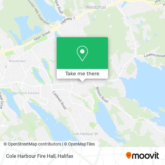 Cole Harbour Fire Hall map
