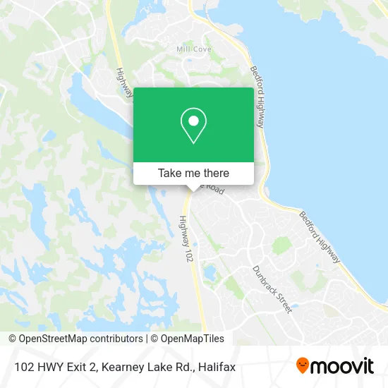 102 HWY Exit 2, Kearney Lake Rd. map