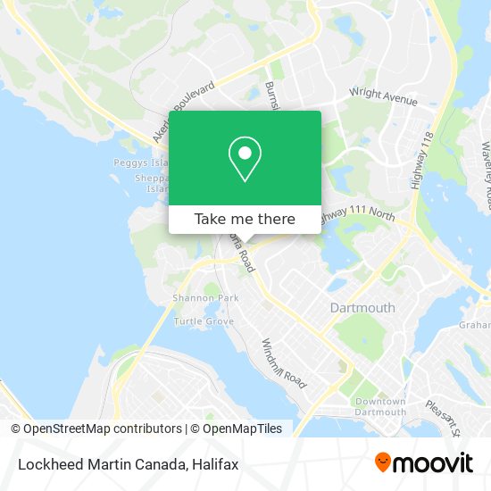 Lockheed Martin Canada map
