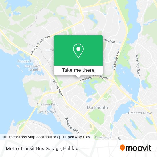 Metro Transit Bus Garage map