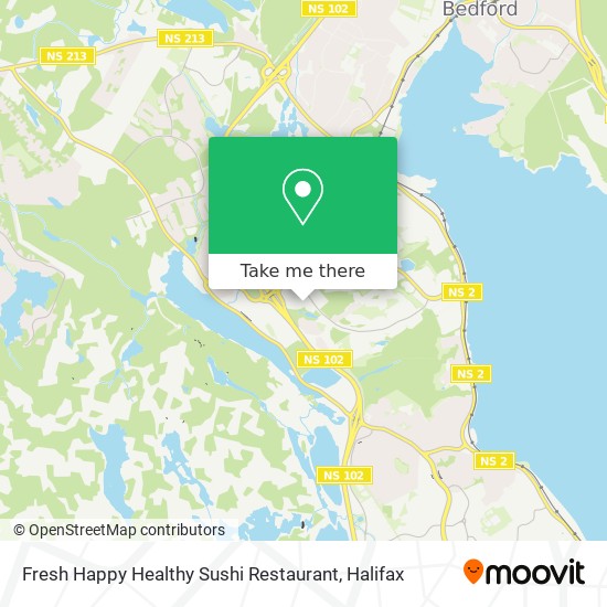 Fresh Happy Healthy Sushi Restaurant map