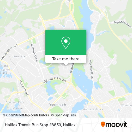 Halifax Transit Bus Stop #8853 plan