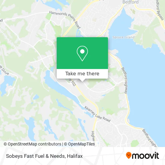 Sobeys Fast Fuel & Needs map