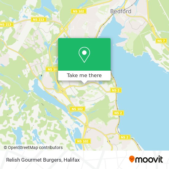 Relish Gourmet Burgers map