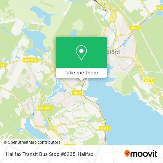 Halifax Transit Bus Stop #6235 map