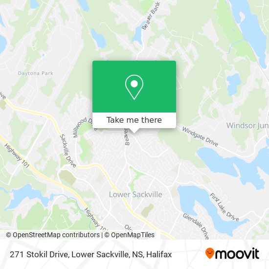 271 Stokil Drive, Lower Sackville, NS map
