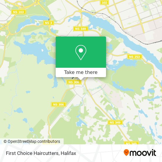 First Choice Haircutters map