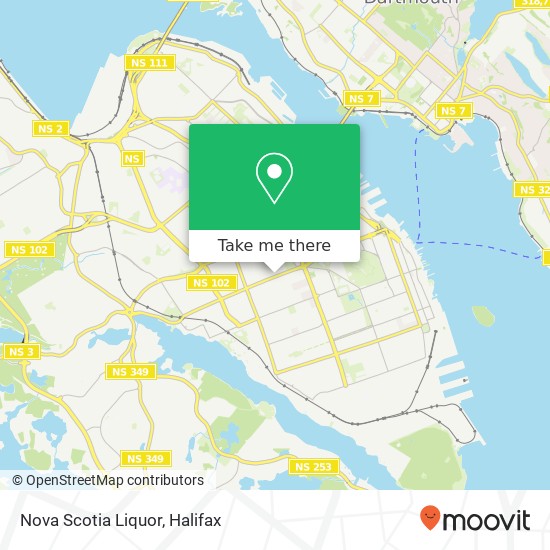 Nova Scotia Liquor map