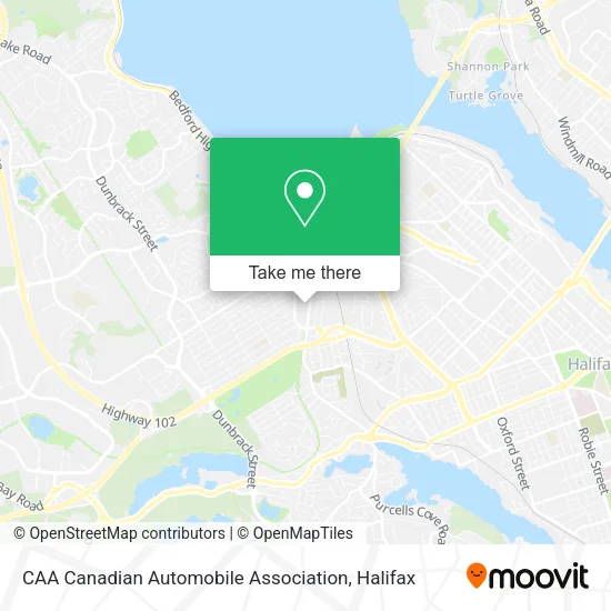 CAA Canadian Automobile Association map