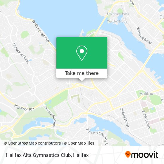 Halifax Alta Gymnastics Club map