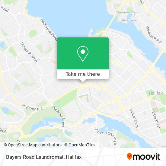 Bayers Road Laundromat map