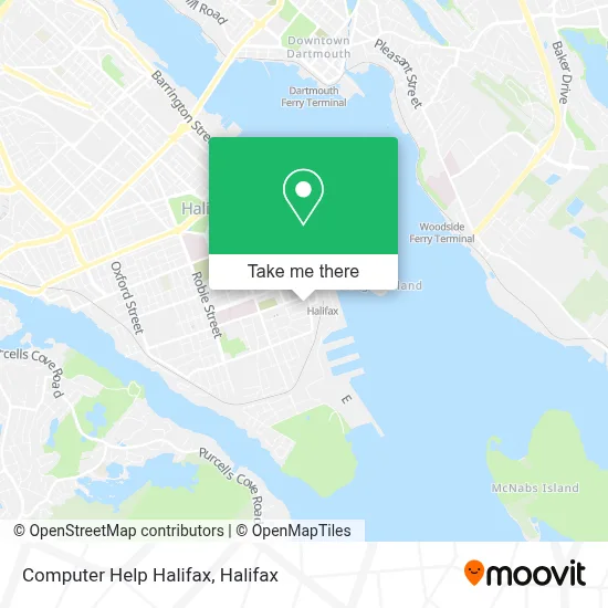 Computer Help Halifax map
