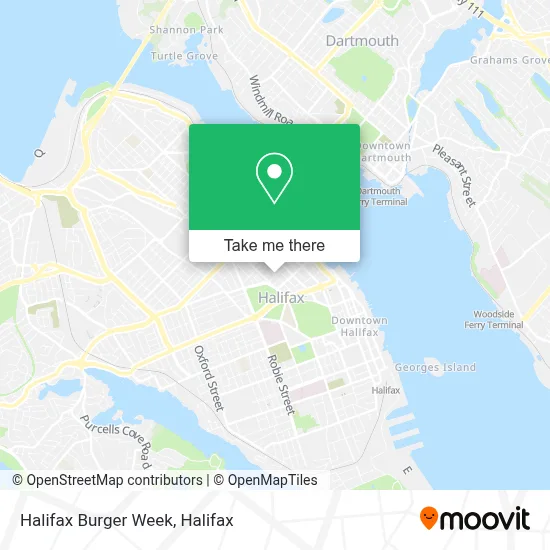 Halifax Burger Week map