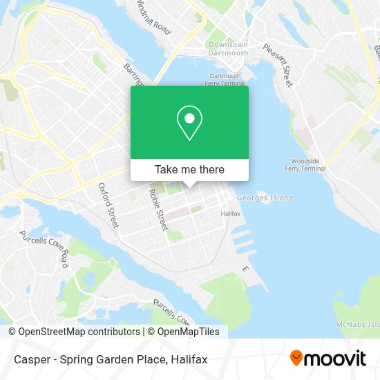 Casper - Spring Garden Place map