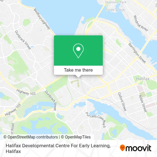 Halifax Developmental Centre For Early Learning map