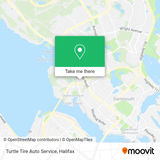 Turtle Tire Auto Service map
