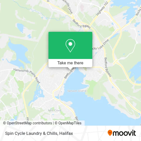 Spin Cycle Laundry & Chills map
